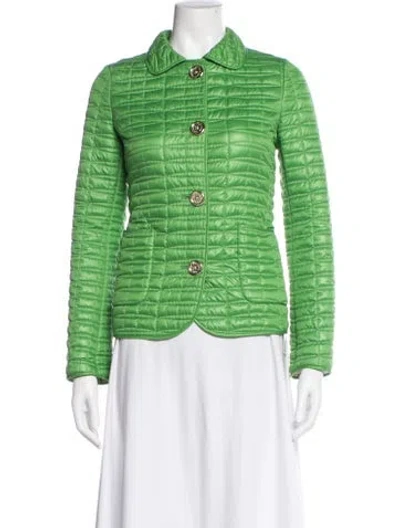 Pre-owned Kate Spade Jacket In Green