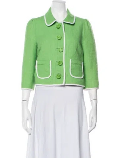 Pre-owned Kate Spade Jacket In Green
