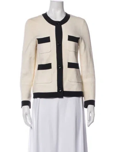 Pre-owned Kate Spade Jacket In White