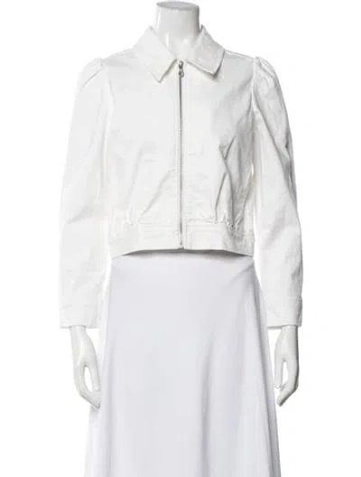 Pre-owned Kate Spade Jacket In White