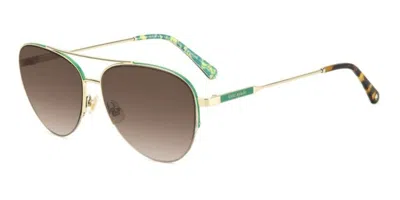 Kate Spade Janece/g/s Asian Fit Pef/ha Women's Sunglasses Gold Size 58 In Multi
