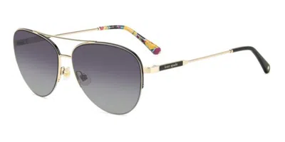 Kate Spade Janece/g/s Asian Fit Polarized Rhl/wj Women's Sunglasses Gold Size 58 In Multi