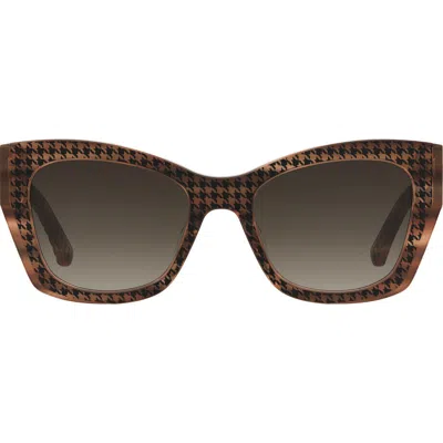 Kate Spade Jayda 53mm Gradient Cat Eye Sunglasses In Brown
