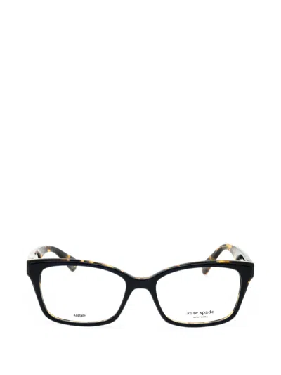 Kate Spade Jeri Rectangle-frame Glasses In Black