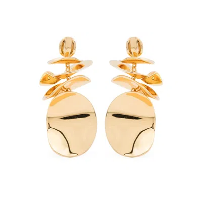 Kate Spade New York Snack Time Potato Chip Statement Drop Earrings In Gold