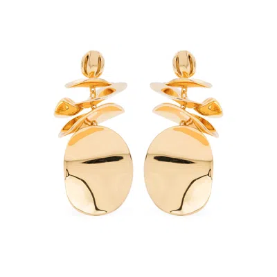 Kate Spade New York Snack Time Potato Chip Statement Drop Earrings In Gold