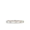 Kate Spade Heritage Bloom Hinged Bangle In Silver