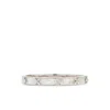 Kate Spade Heritage Bloom Hinged Bangle In Silver