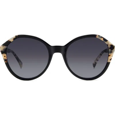 Kate Spade Jezebel 54mm Gradient Round Sunglasses In Black