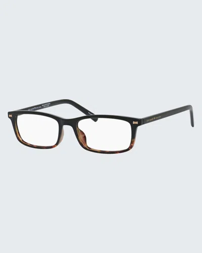 Kate Spade Jodie 2 Two-tone Rectangle Readers In Dark Havana/gold