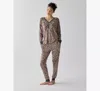 Kate Spade Jogger Pj Set In Brown