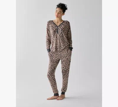 Kate Spade Jogger Pj Set In Brown