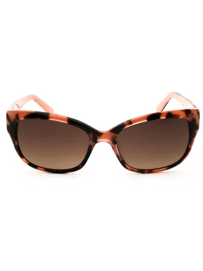 Kate Spade Johanna/f/s Sunglasses In Bk Glittr/dark Grey Sf