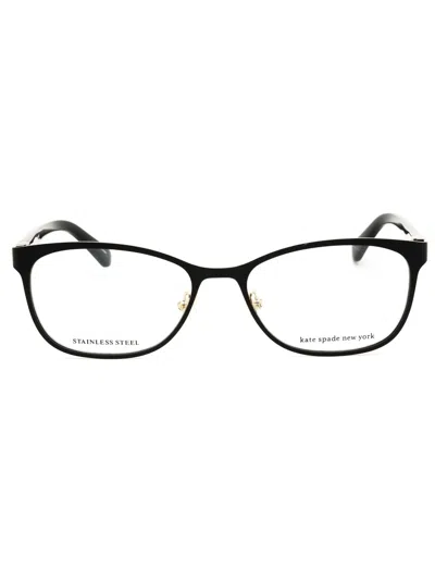 Kate Spade Jonae Metal Rectangular Women's Eyeglasses In Black