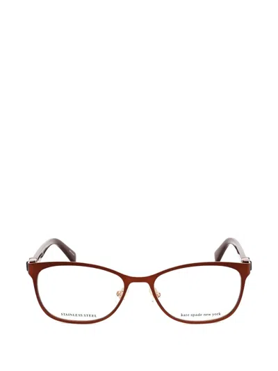 Kate Spade Jonae Oval-frame Glasses In Red