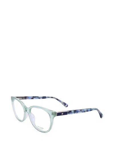 Kate Spade Joshann Round-frame Glasses In Blue