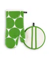 Kate Spade Joy Dot Oven Mitt Pot Grabber 2-pack Set, 7" X 13", 8" Round