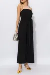 Kate Spade Crystal-embellished Wide-leg Jumpsuit In Black