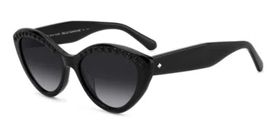 Kate Spade Juni/g/s Pearl Asian Fit 807/9o Women's Sunglasses Black Size 55