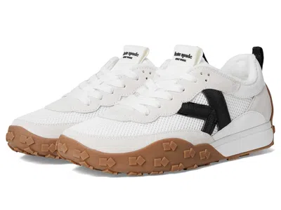 Kate Spade K As In Kate Lace Up Sneakers In White