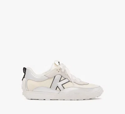 Kate Spade K As In Kate Metallic Sneaker In Silver