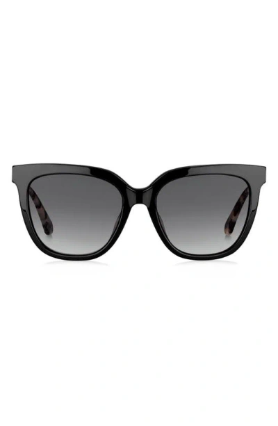 Kate Spade Kahli 53mm Gradient Cat Eye Sunglasses In Black