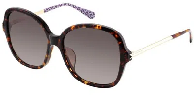Kate Spade Kaiya/f/s Asian Fit 086/ha Women's Sunglasses Tortoiseshell Size 57 In Dark Tortoise