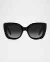 Kate Spade New York Kalie 52mm Gradient Square Sunglasses In Black