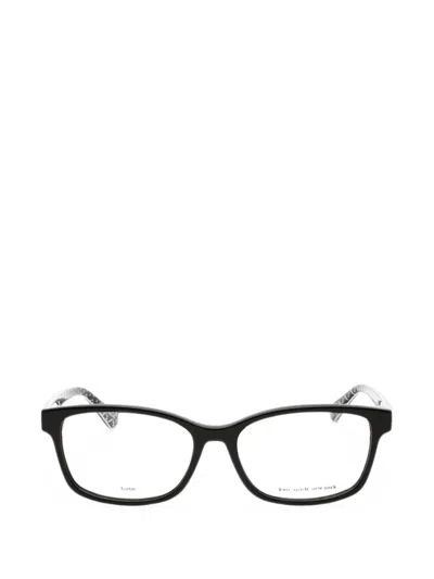 Kate Spade Kariane Rectangle-frame Glasses In Black