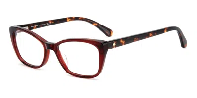 Kate Spade Kassia 2 Lhf Women's Glasses Burgundy Size 52 - Free Lenses - Blue Light Block Available In Brown