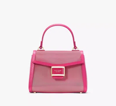 Kate Spade Katy Coated Mesh Small Top-handle Bag In Pink