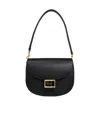 Kate Spade Katy Logo-plaque Leather Shoulder Bag In Black