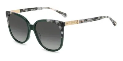 Kate Spade Kaysie 2/g/s Asian Fit 1ed/9o Women's Sunglasses Green Size 58 In Pattern