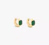 Kate Spade Keep Sparkling Asscher Huggies In Emerald