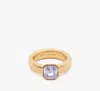 Kate Spade Keep Sparkling Asscher Ring In Light Amethyst