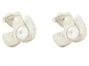 Kate Spade Keep Sparkling Round Double Huggies In Metallic
