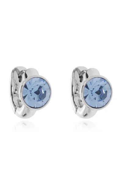 Kate Spade Gem-embellished Earrings In Silver