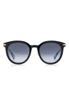 Kate Spade Keesey 53mm Gradient Cat Eye Sunglasses In Black