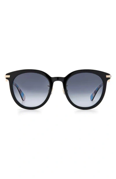 Kate Spade Keesey 53mm Gradient Cat Eye Sunglasses In Black