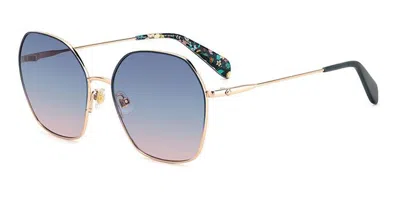 Kate Spade Kenna/g/s Asian Fit S6f/i4 Women's Sunglasses Blue Size 57