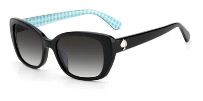 Kate Spade Kenzie/g/s Asian Fit 7zj/9o Women's Sunglasses Black Size 53