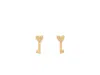 Kate Spade Key Studs In Gold