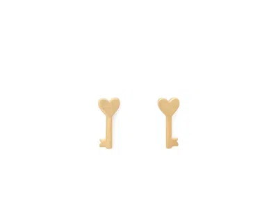 Kate Spade Key Studs In Gold