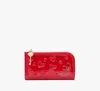Kate Spade Key To My Heart Small Slim Bifold Wallet In Cherry Rouge
