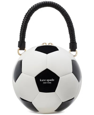 Kate Spade Kickoff Patchwork 3d Ball Crossbody In Black