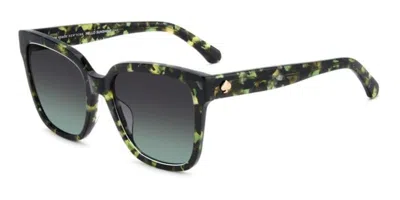 Kate Spade Kiya 2/g/s Asian Fit Phw/ib Women's Sunglasses Tortoiseshell Size 56 In Green