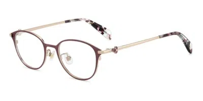 Kate Spade Kiyana 2/fj Asian Fit 6k3 Women's Glasses Burgundy Size 48 - Free Lenses - Blue Light Block Availabl In Pattern