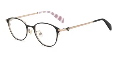 Kate Spade Kiyana 2/fj Asian Fit 807 Women's Glasses Black Size 48 - Free Lenses - Blue Light Block Available In Metallic