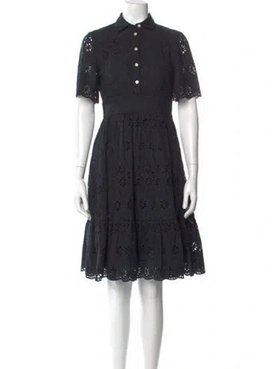 Pre-owned Kate Spade Knee-length Dress In Black