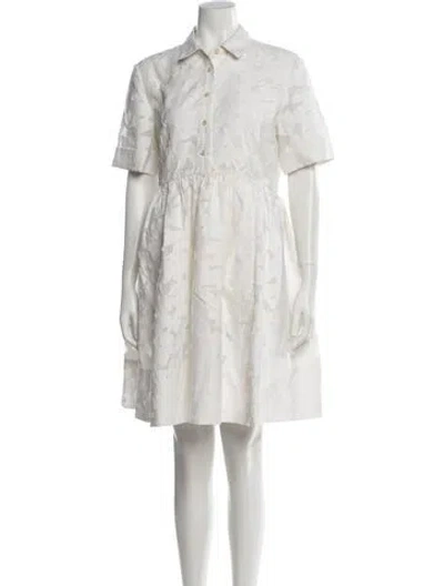 Pre-owned Kate Spade Knee-length Dress In White